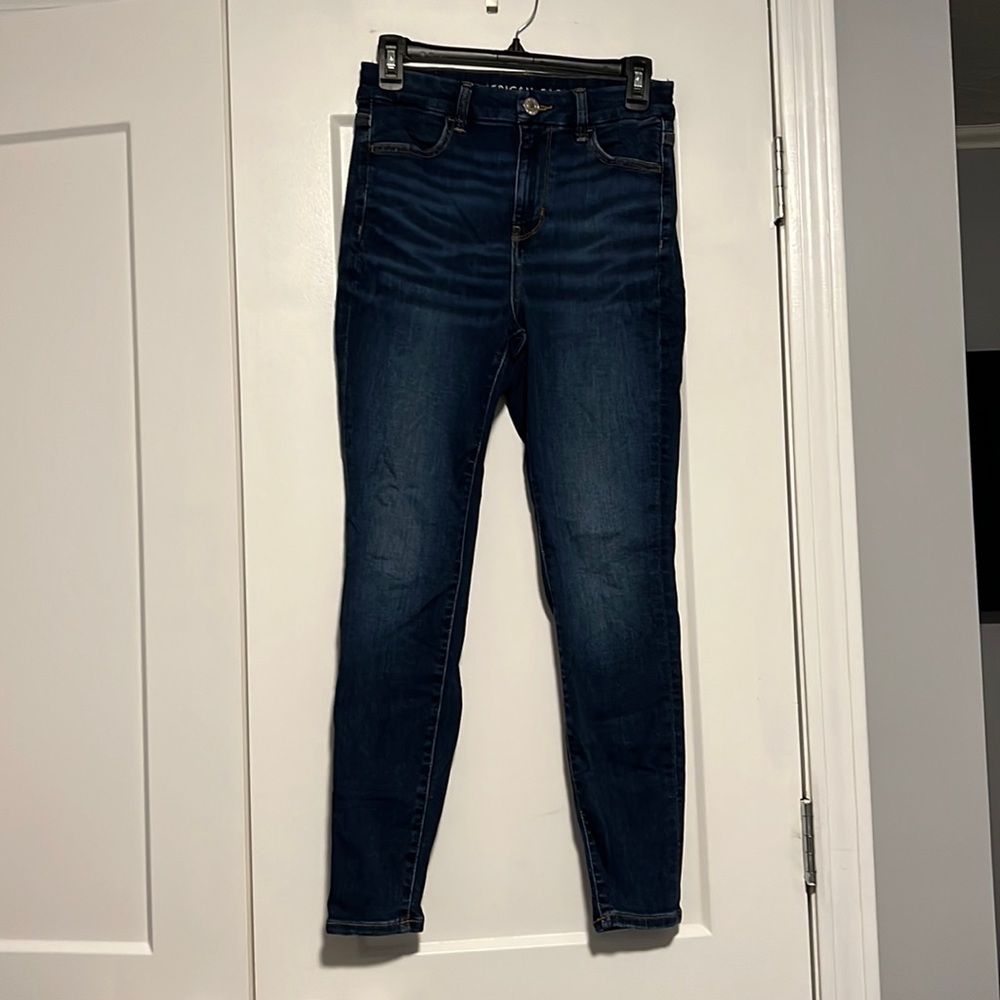American Eagle Ne(x)t Level Stretch Curvy Hi-Rise Jegging, Size 4S, Dark Wash